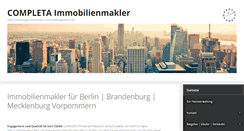 Desktop Screenshot of completa-immobilien.de